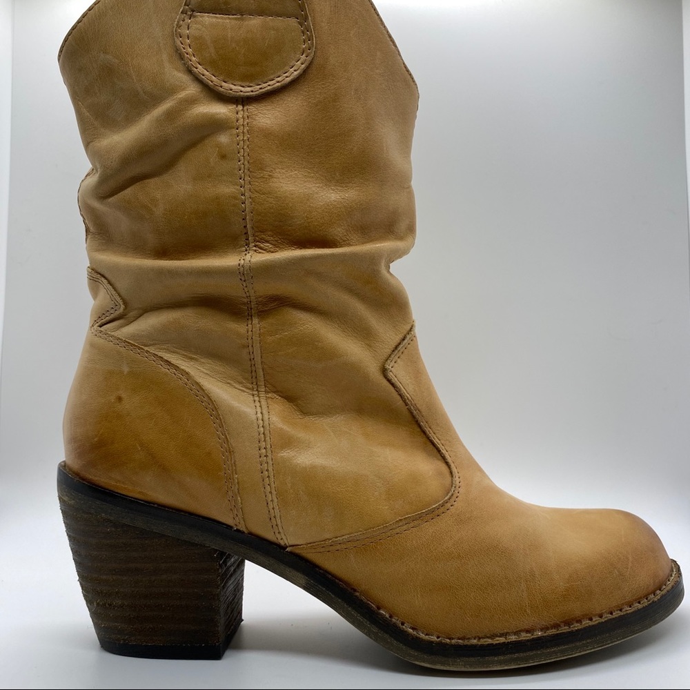 Aldo Tan/Camel  Slouchy Western Cowboy Boots
